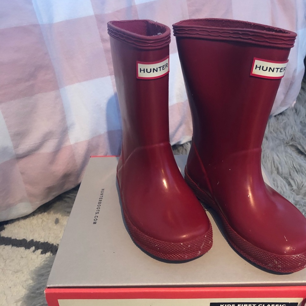 Hunter boots, classic Red! UK 8, US 9